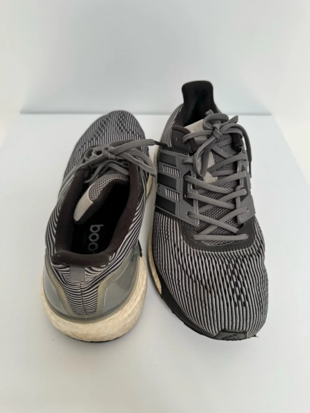 Adidas Supernova Boost Running Shoes in Gray/Black, Men's Size 12